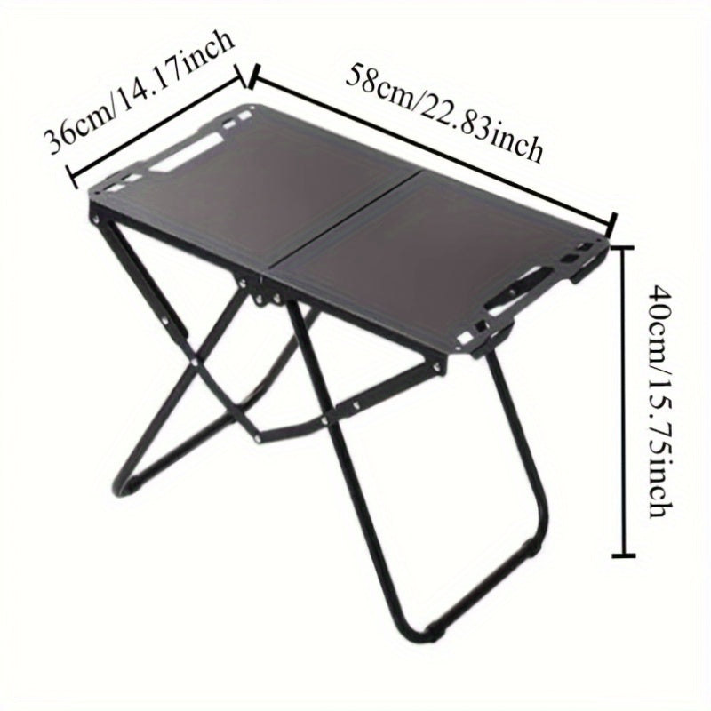 NNETM Camping Table with Grill Outdoor Gear