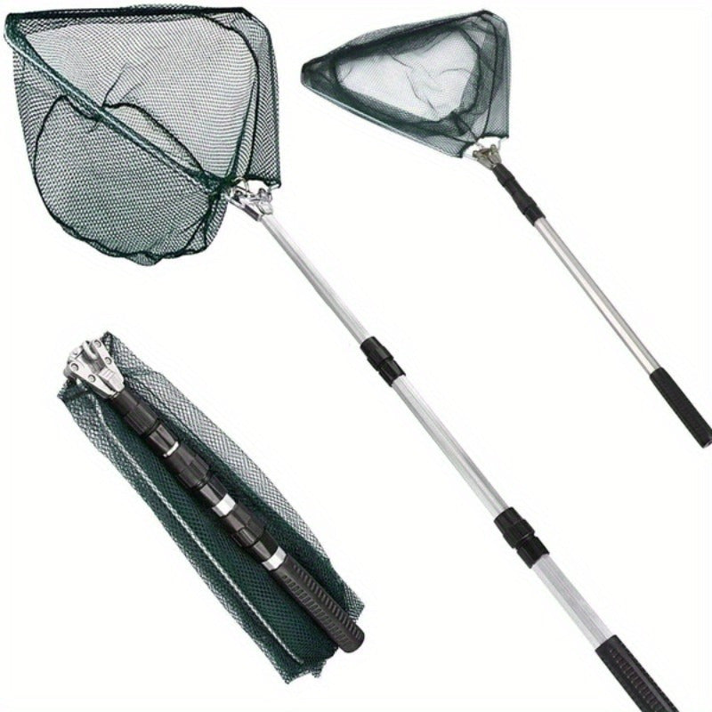 NNETM Ultra-Light Foldable Fishing Net with Telescopic Handle