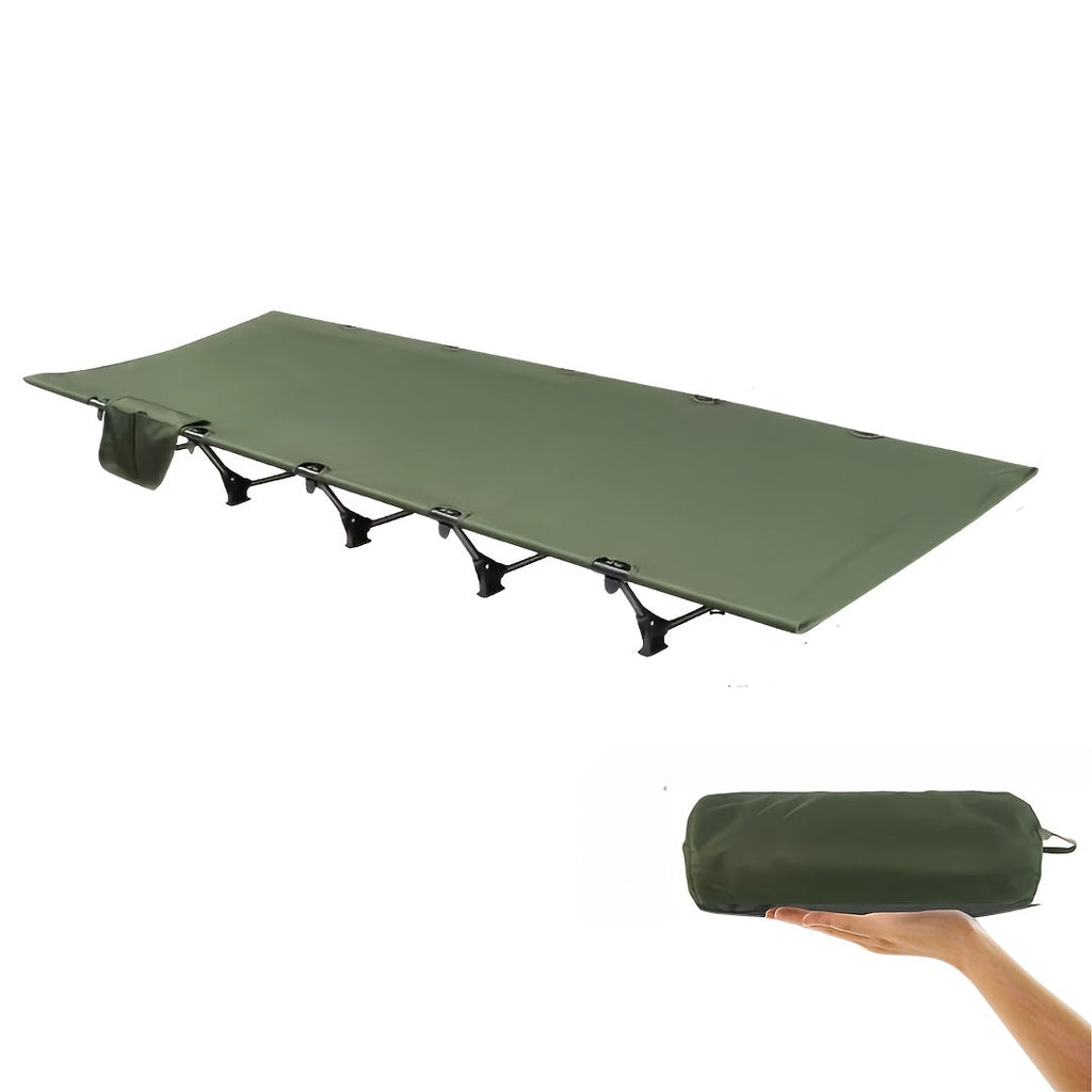 NNETM Outdoor Folding Cot Bed for Camping and Travel