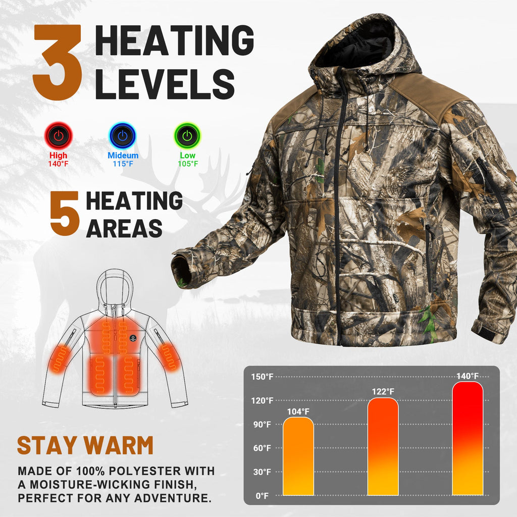 Heated Hunting Jacket for Men