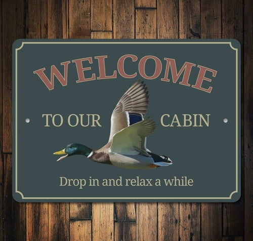 Duck Cabin Sign