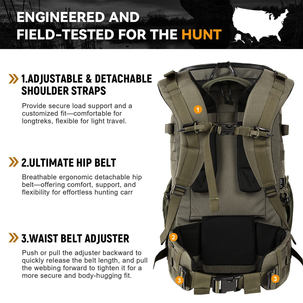 Hunting Backpack with Rifle/Bow Carry System