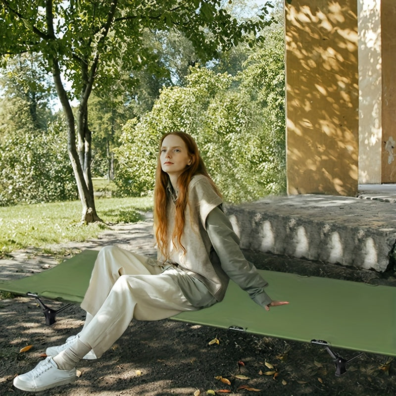 NNETM Outdoor Folding Cot Bed for Camping and Travel