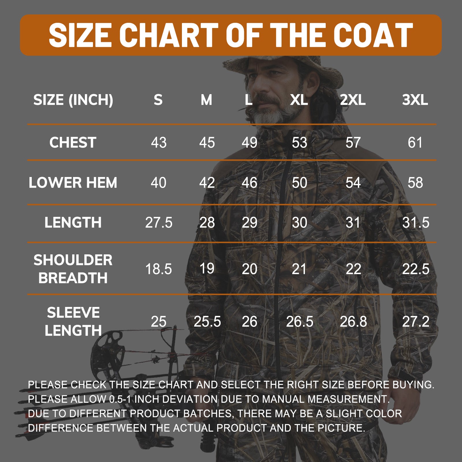 Heated Hunting Jacket for Men