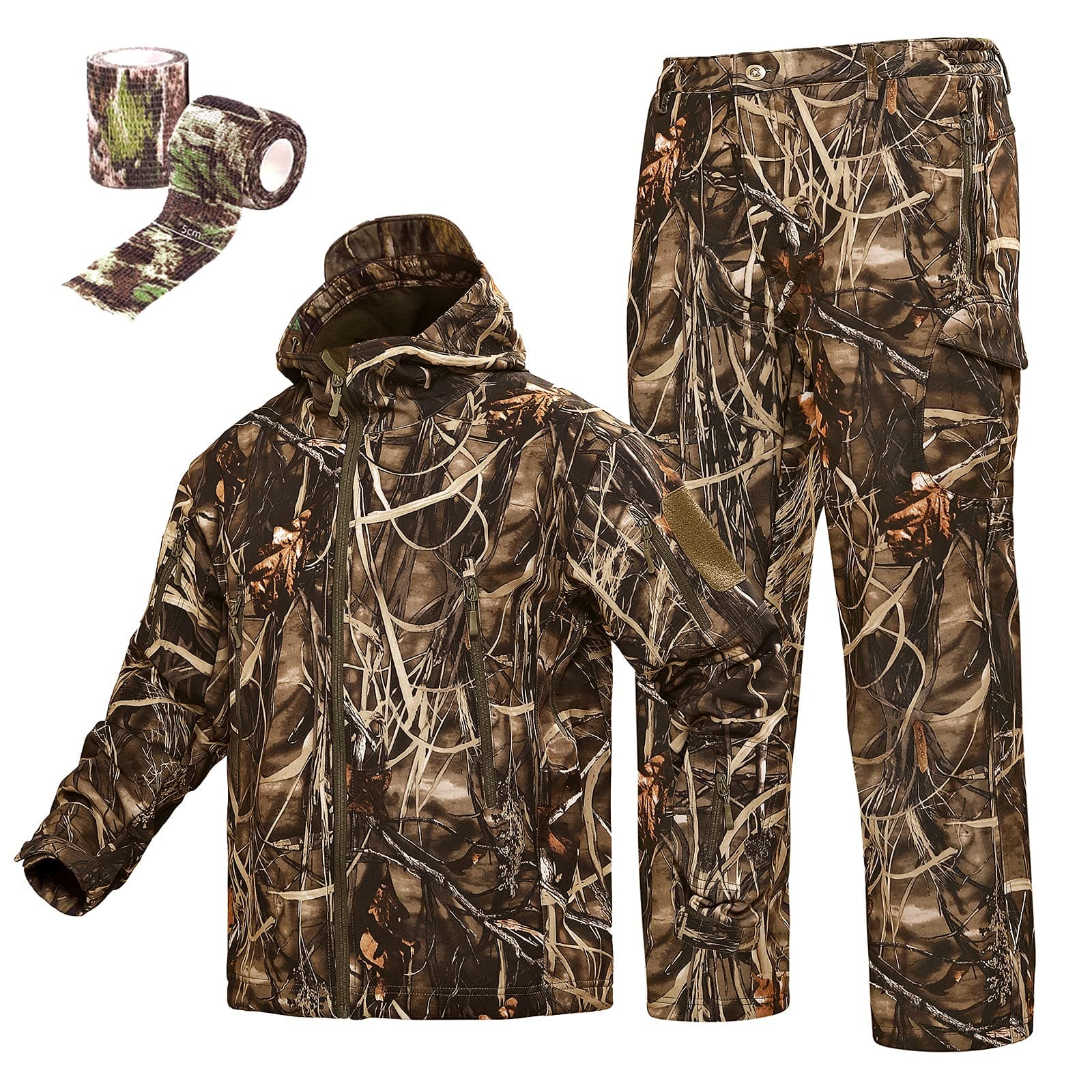 Hunting Gear Suit For Men Camouflage Windproof Jacket