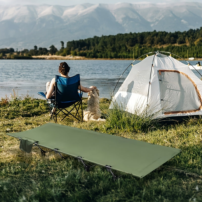 NNETM Outdoor Folding Cot Bed for Camping and Travel