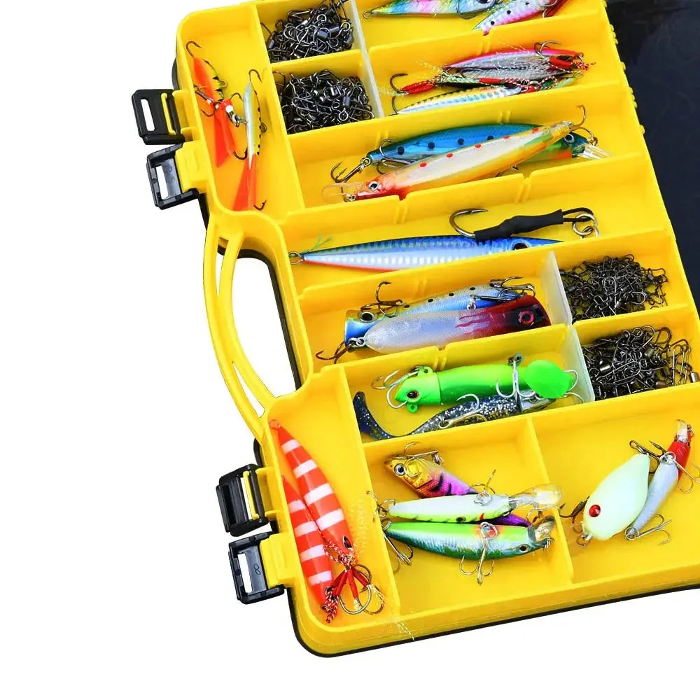 NNEOBA Waterproof Double Layer Fishing Tackle Box