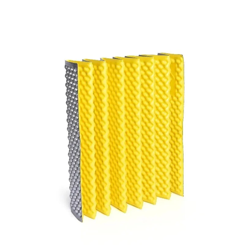 NNEOBA Waterproof Foldable Camping Mat with Aluminum Film Portable Foam Yellow