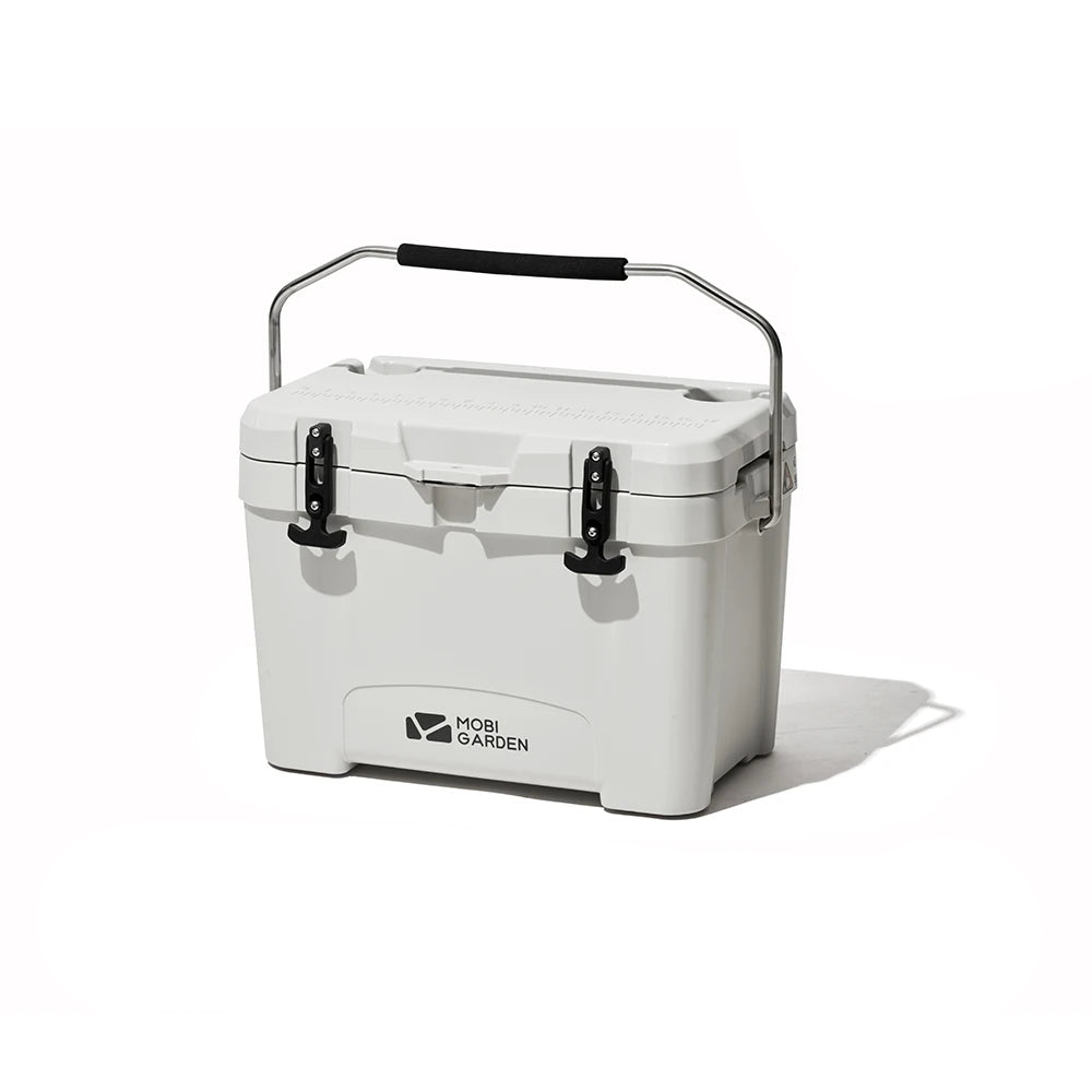 NNEOBA 25L Portable Camping Ice Box Cold Storage Cooler White