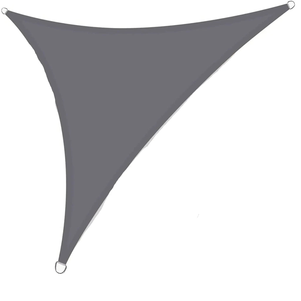 NNEOBA Premium Triangle Sun Shade Sail with Ropes (Grey)