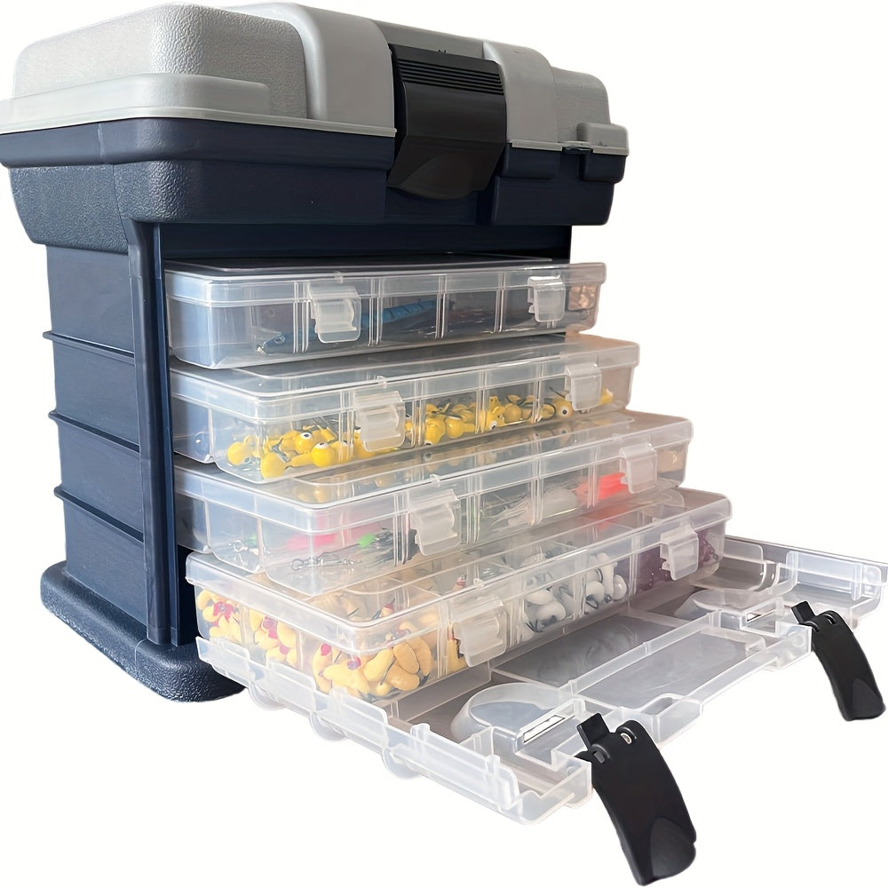 NNETM 4-Tier Portable Fishing Tackle Storage Box