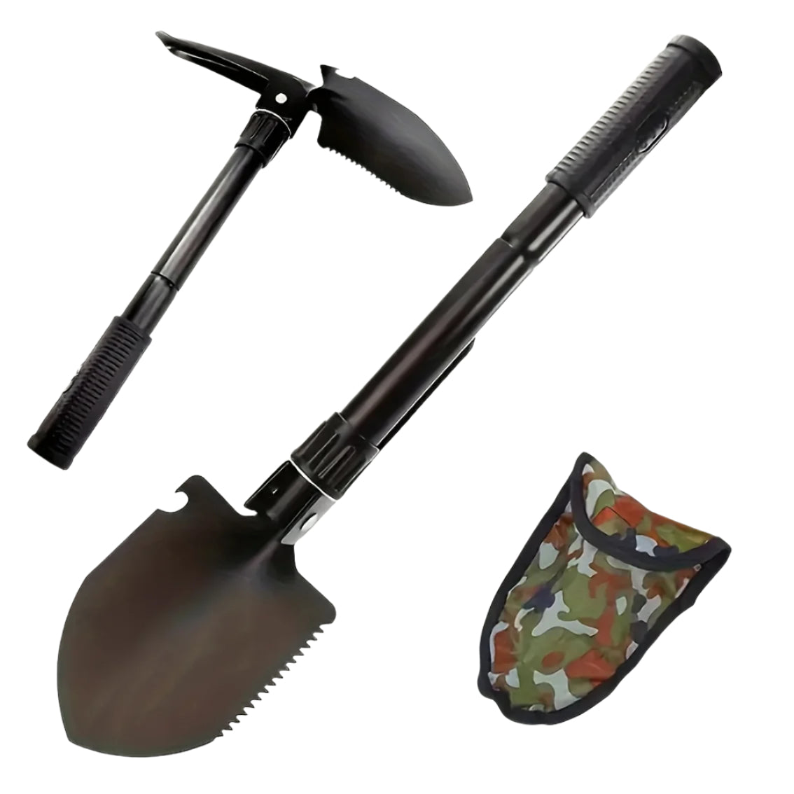 NNETM Lightweight Foldable Multi-Tool Steel Shovel for Outdoors