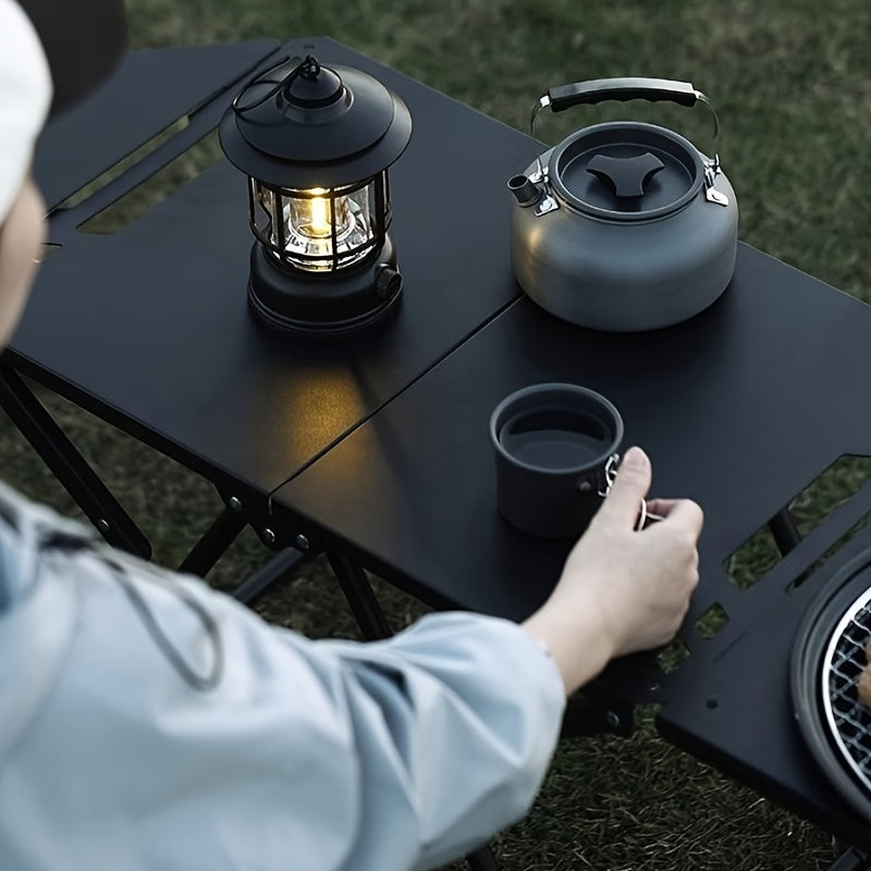 NNETM Camping Table with Grill Outdoor Gear