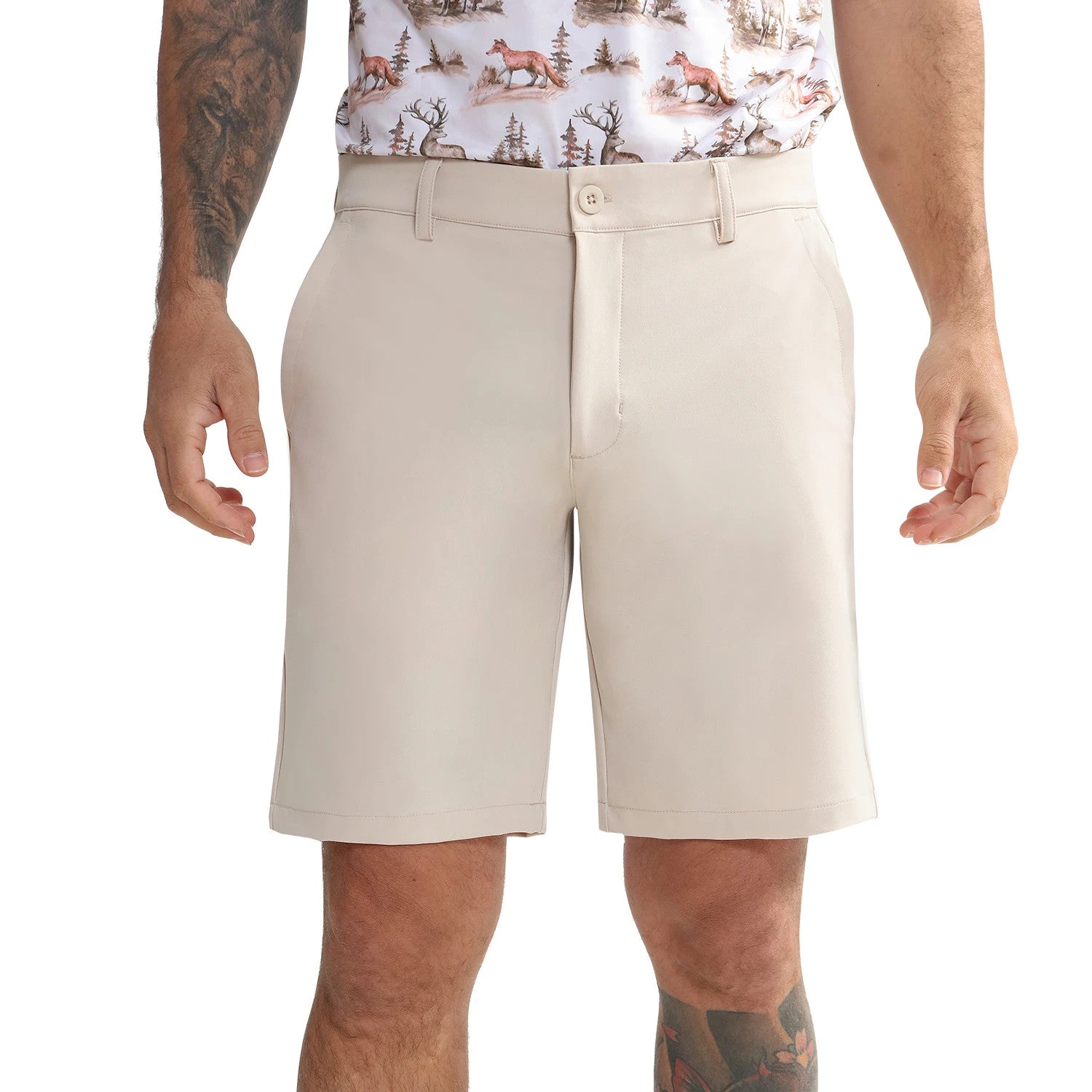 Mens 4 Way Stretch Soft Sports Golf Shorts