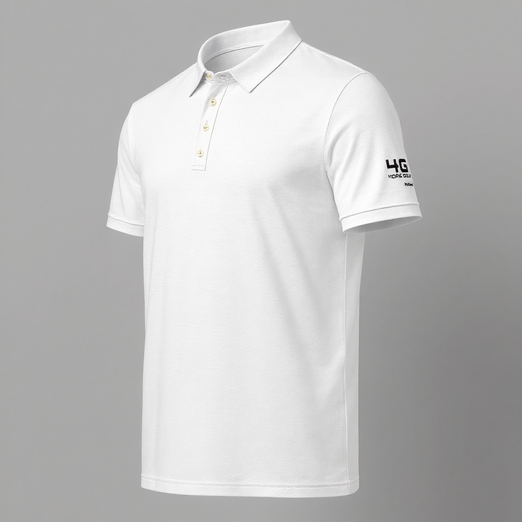 Pure White Slim Fit Polo